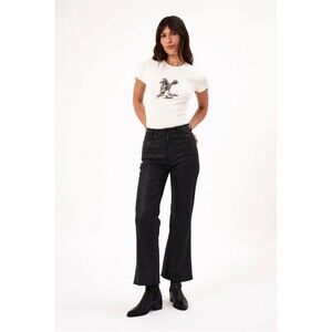 rollas jeans Women 23 Eastcoast Bootcut High Rise Cotton Denim Black @k1